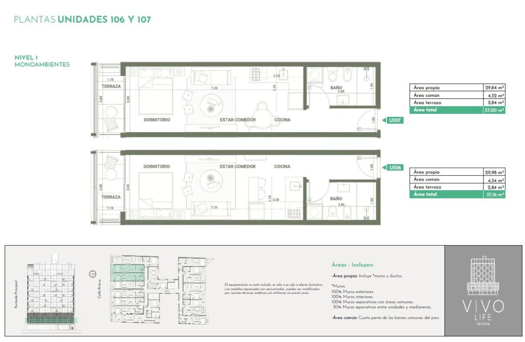 Venta apartamento monoambiente en Cordón Sur.