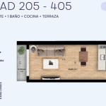 Venta de monoambiente a estrenar en Cordón Sur.