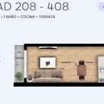 Venta de monoambiente a estrenar en Cordón Sur.