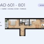 Venta de apartamento y garage a estrenar en Cordón Sur.