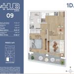 Venta de apartamento de 1 dormitorio en Cordón.