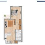 Venta aparatamento 1 dormitorio en Cordón Sur.