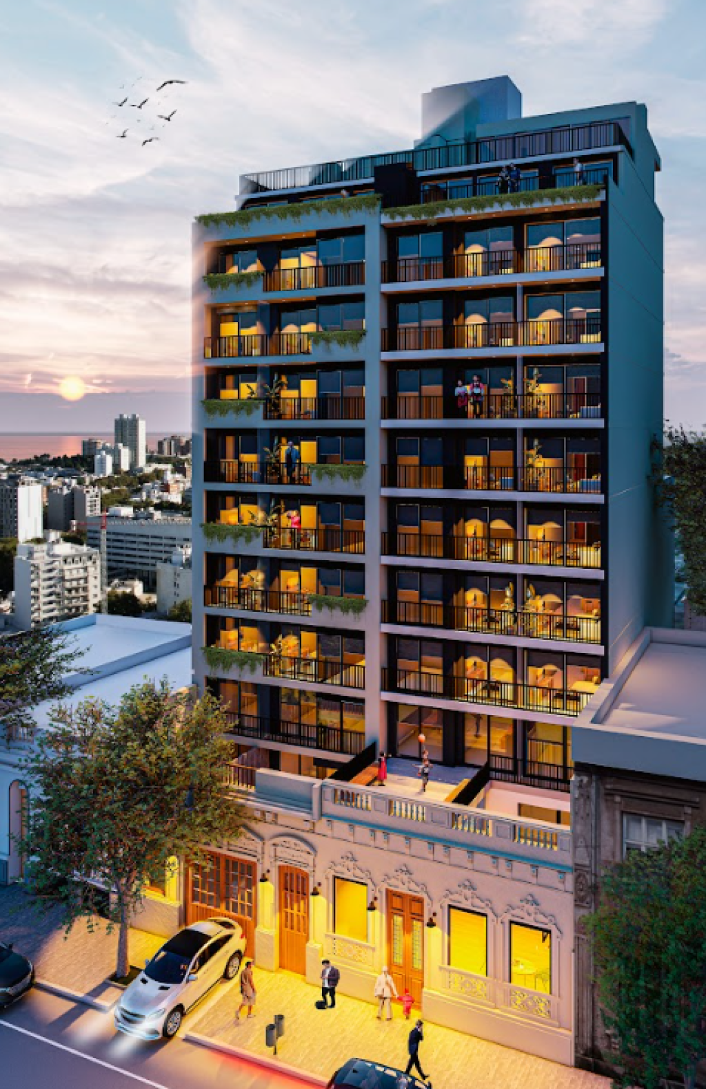 Venta de apartamento y garage a estrenar en Cordón Sur.