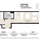 Venta apartamento de 1 domitorio a estrenar en Cordón Sur.