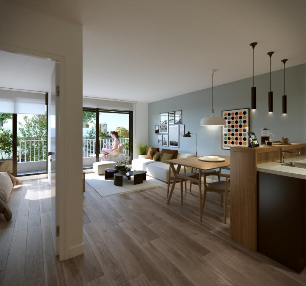 Venta apartamento 1 dormitorio en GARDEN by Block - La Blanqueada