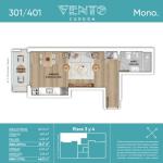 OPORTUNIDAD: monoambiente al frente con balcón, en cordón.