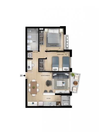 DIRI NOSTRUM CENTRAL - 1 DORM DESDE U$S 114.832.-