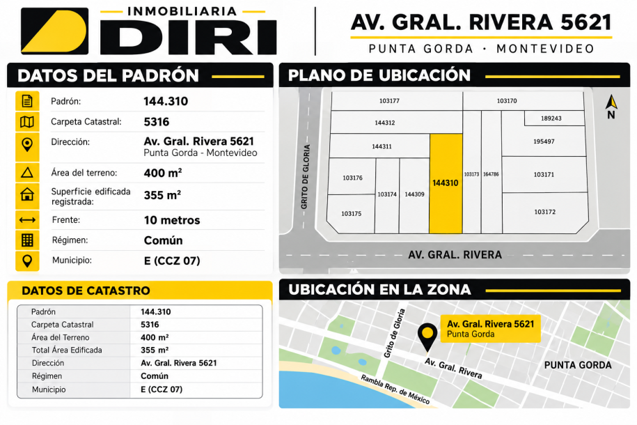 Inmueble Comercial En Venta Sobre Av. Rivera – Punta Gorda-1