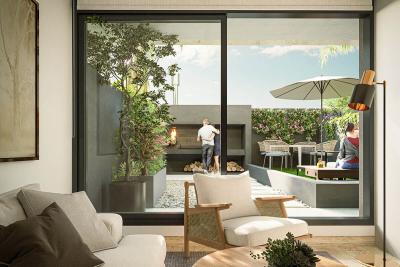 Apartamento de 1 dormitorio con jardín en Puertito del Buceo