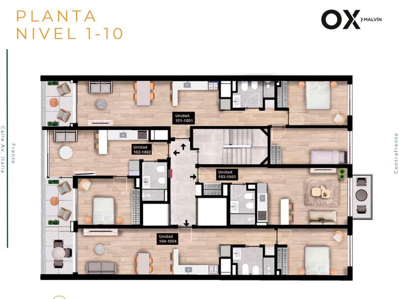 Monoambiente - OX Malvín-11