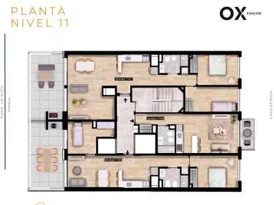 Monoambiente - OX Malvín