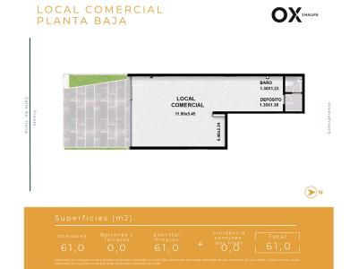 Monoambiente - OX Malvín