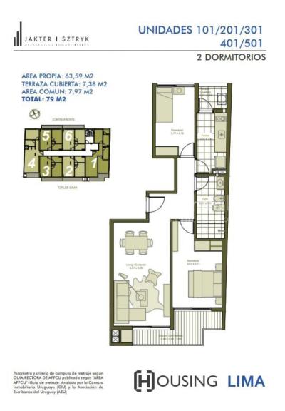Apartamentos a estrenar en Aguada
