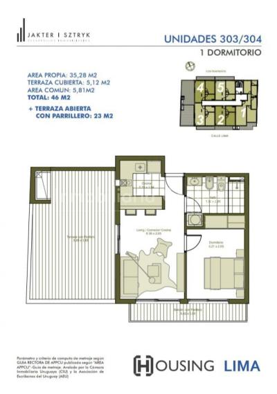Apartamentos a estrenar en Aguada