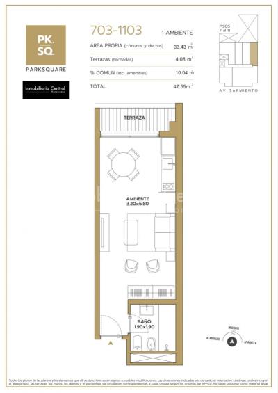 Punta Carretas, aptos monoambiente, 1 y 2 dormitorios