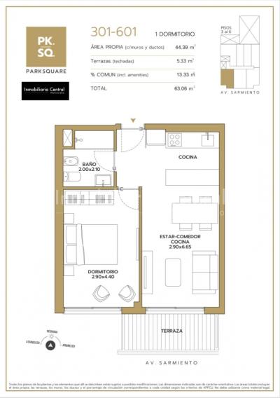 Punta Carretas, aptos monoambiente, 1 y 2 dormitorios