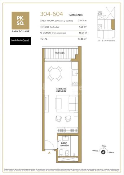Punta Carretas, aptos monoambiente, 1 y 2 dormitorios