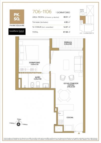 Punta Carretas, aptos monoambiente, 1 y 2 dormitorios