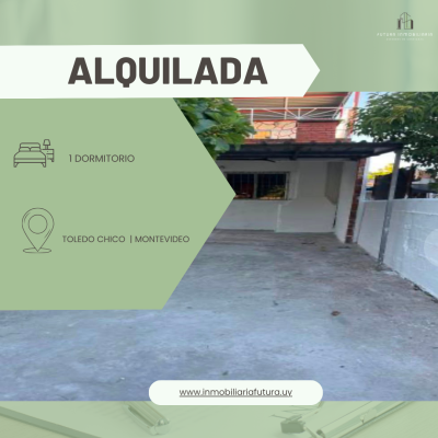 -ALQUILADA ❎ - Alquiler 1 dormitorio en Toledo chico