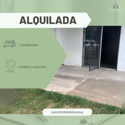 - ALQUILADA❎ Alquiler 1 dormitorio en Casarino