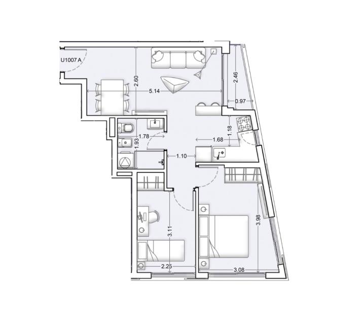 Venta - Apartamento 2 dormitorios - Unidad 1007A - Nórdico-30