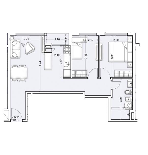 Venta - Apartamento 2 dormitorios - Unidad 101C - Nórdico-28