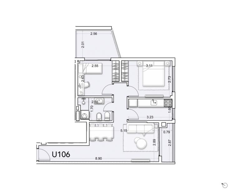 Venta - Apartamento 2 dormitorios - Unidad 106B - Ventura Tres Cruces-28