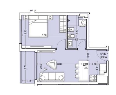 Venta - Apartamento 1 Dormitorio - Unidad 202A - Nórdico
