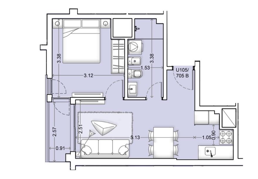 Venta - Apartamento 1 Dormitorio - Unidad 305B - Nórdico-24