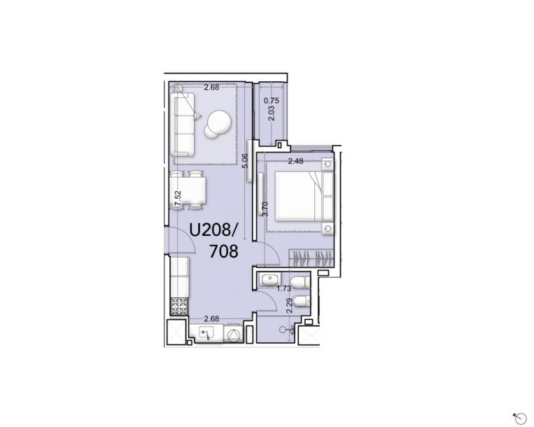 Venta - Apartamento 1 dormitorio - Unidad 208B - Ventura Tres Cruces-30