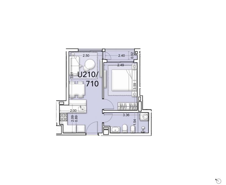 Venta - Apartamento 1 dormitorio - Unidad 510B - Ventura Tres Cruces-29
