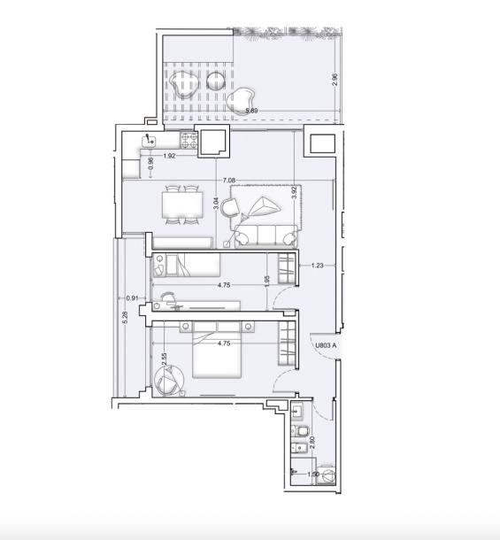 Venta - Apartamento 2 dormitorios - Unidad 803A - Nórdico-30