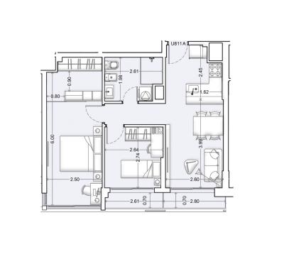 Venta - Apartamento 2 dormitorios - Unidad 811A - Nórdico