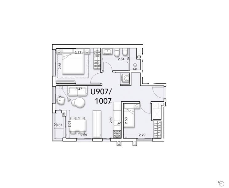 Venta - Apartamento 2 dormitorios - Unidad 907B - Ventura Tres Cruces-28