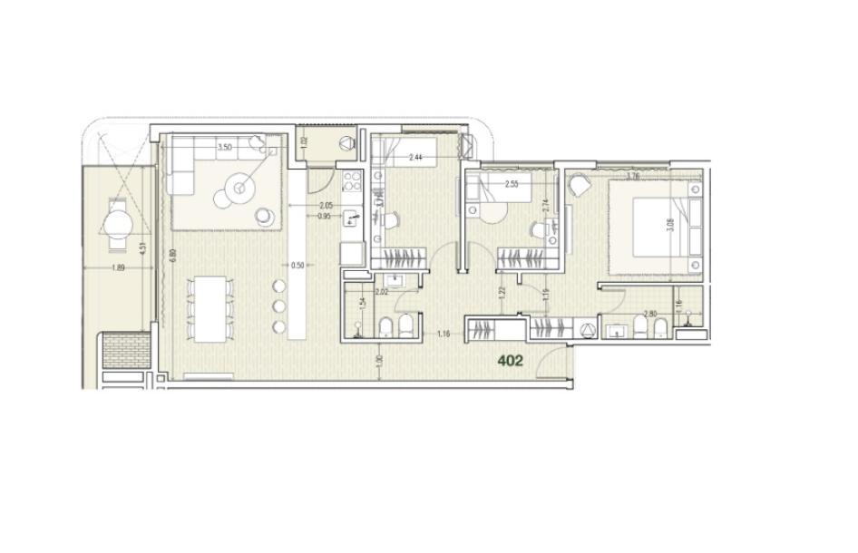 Venta - Apartamento 3 dormitorios - Unidad 402 - Américas Village-7
