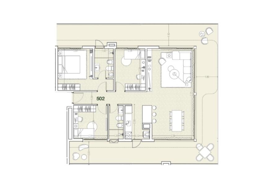 Venta - Apartamento 3 dormitorios - Unidad 502 - Américas Village-7