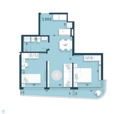 Venta - Apartamento 2 Dormitorios - Unidad 1302 - Blend Soho