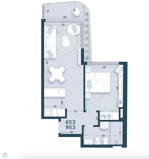 Venta - Apartamento 1 Dormitorio - Unidad 603 - Blend Soho-17