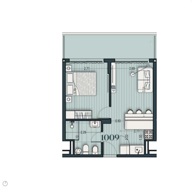 Venta - Apartamento 1 Dormitorio - Unidad 1009B - Cosmopolitan-10