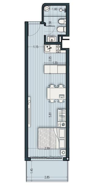 Venta - Apartamento Monoambiente - Unidad 202A - Cosmopolitan-19