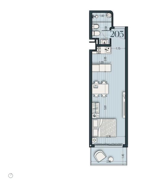 Venta - Apartamento Monoambiente - Unidad 203A - Cosmopolitan-12