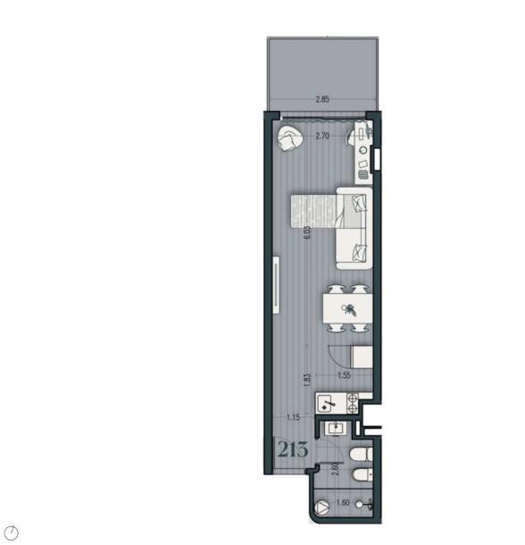 Venta - Apartamento Monoambiente - Unidad 213A - Cosmopolitan-12