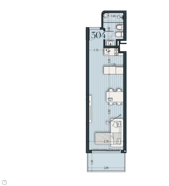 Venta - Apartamento Monoambiente - Unidad 304A - Cosmopolitan-12