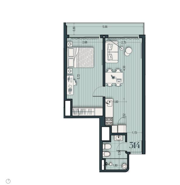 Venta - Apartamento 1 Dormitorio - Unidad 314A - Cosmopolitan-12