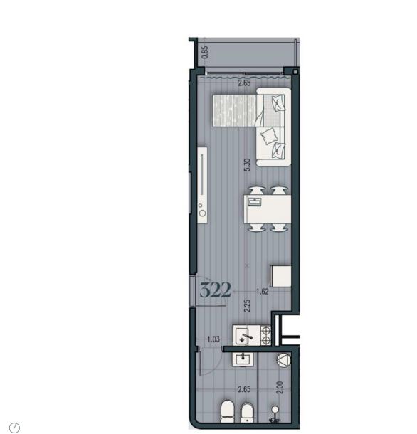 Venta - Apartamento Monoambiente - Unidad 322B - Cosmopolitan-12
