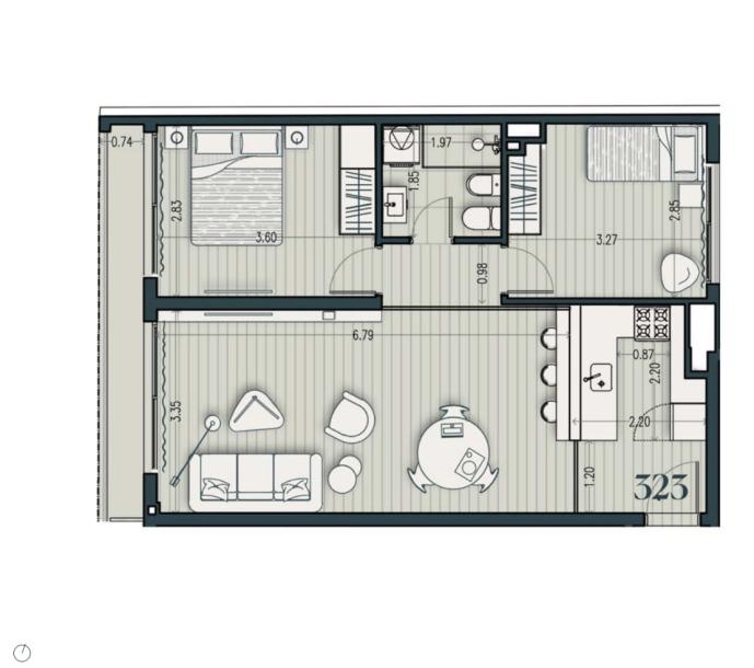 Venta - Apartamento 2 Dormitorios - Unidad 323B - Cosmopolitan-8