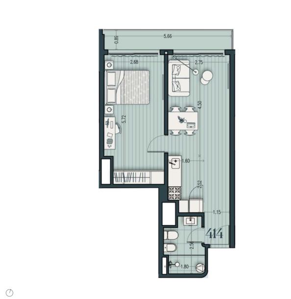 Venta - Apartamento 1 Dormitorio - Unidad 414A - Cosmopolitan-12