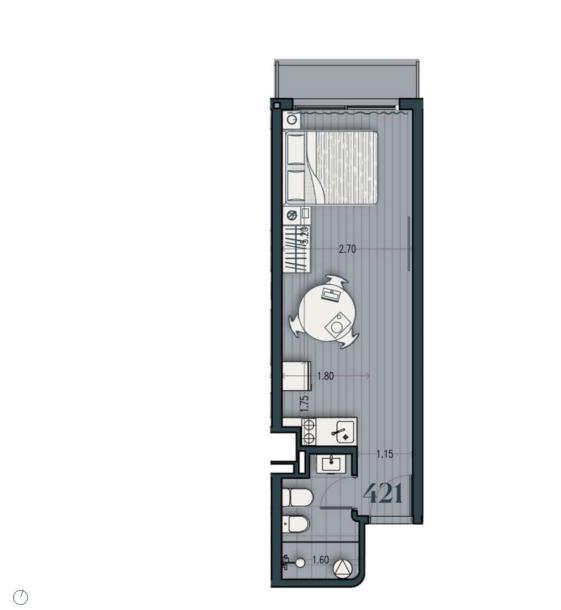 Venta - Apartamento Monoambiente - Unidad 421B - Cosmopolitan-12