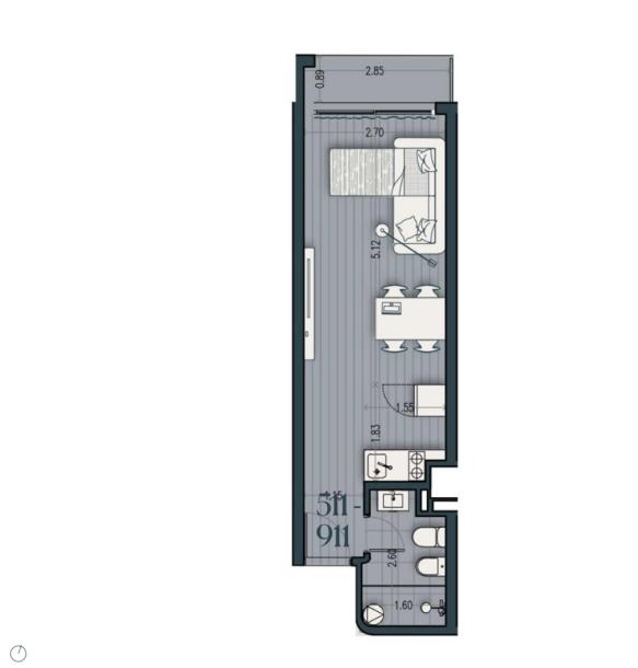 Venta - Apartamento Monoambiente - Unidad 611A - Cosmopolitan-12