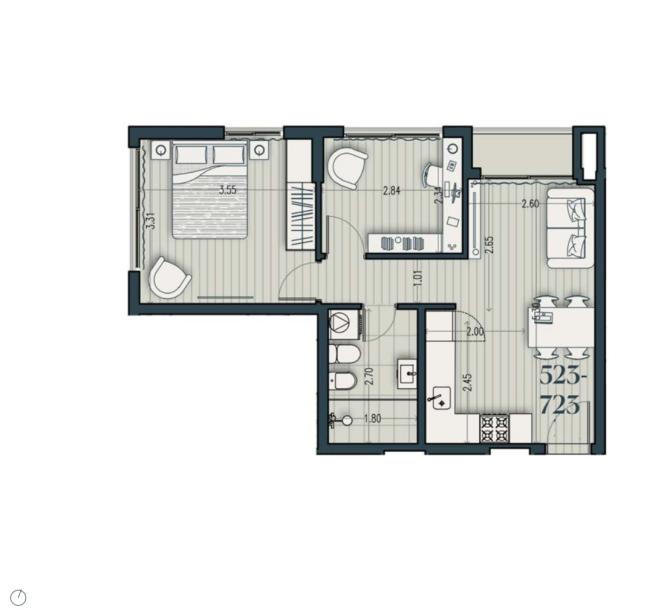 Venta - Apartamento 2 Dormitorios - Unidad 523B - Cosmopolitan-6